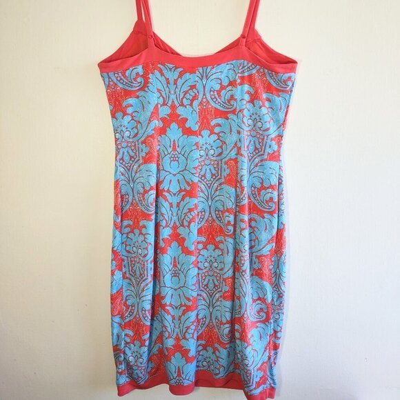 Nicole Miller Floral Paisley Sun Dress Resort Vacation Vibrant Boho Size Medium - Picture 4 of 8